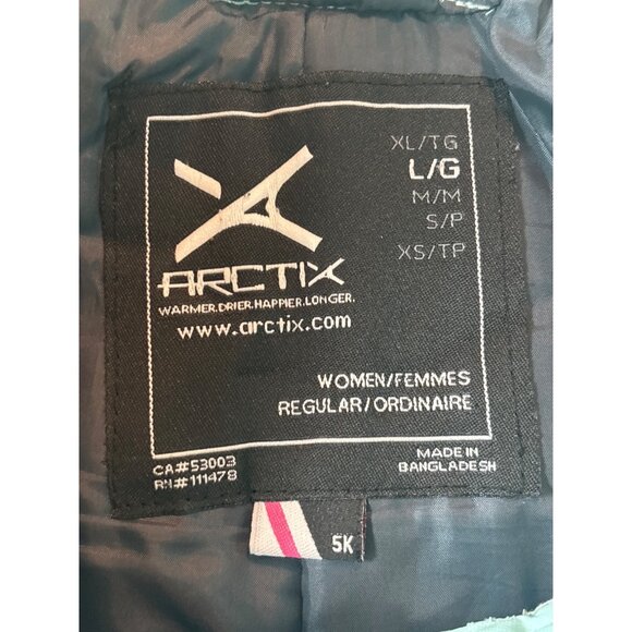 Arctix Womens Insulated Snow Pants Aqua & Black Size L - Picture 11 of 12